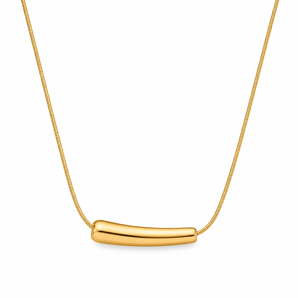 Minimal Gold Bar Pendant Necklace for Women | ZOFIYA