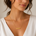 Minimal Gold Bar Pendant Necklace for Women | ZOFIYA