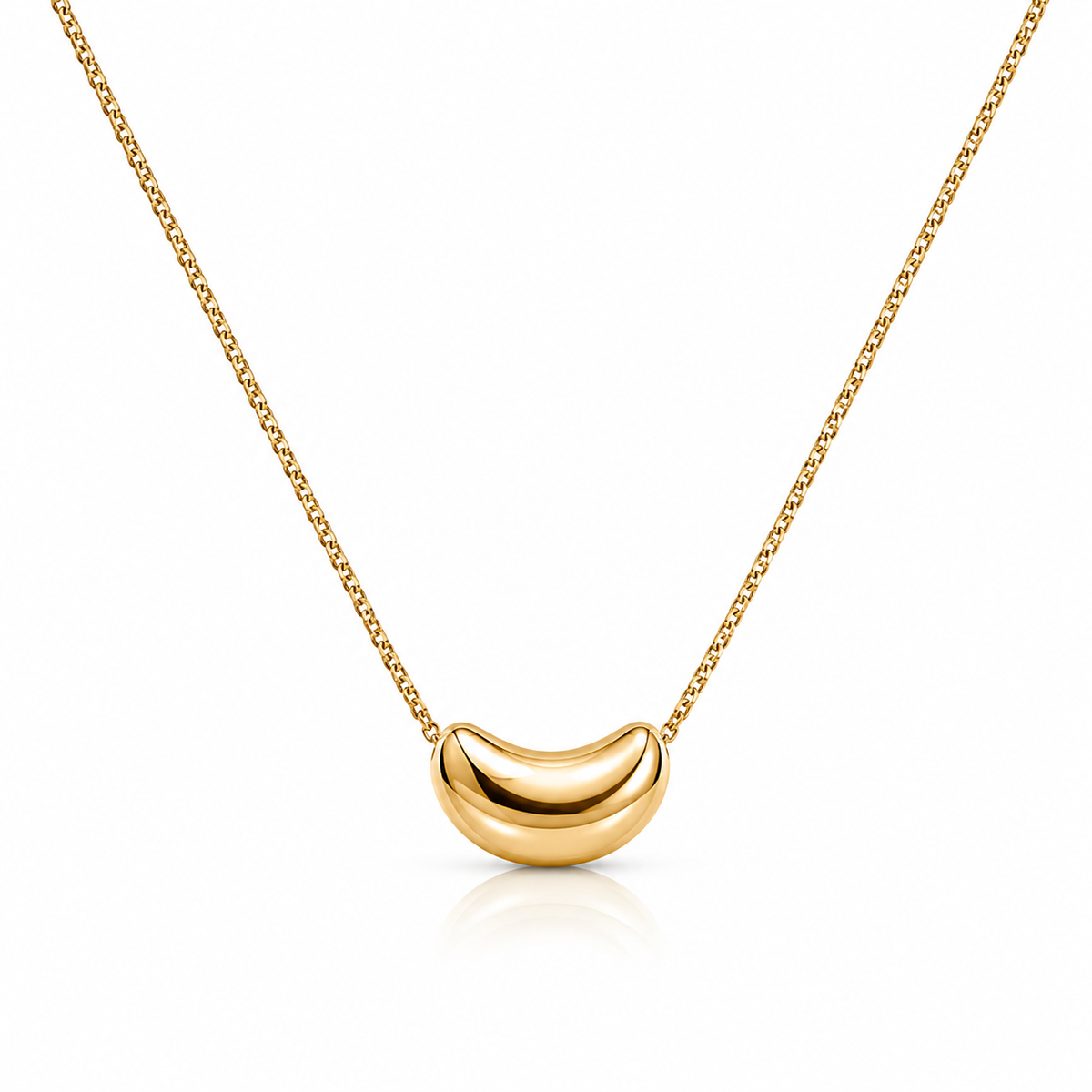 Minimal Curved Pendant Necklace for Women | ZOFIYA