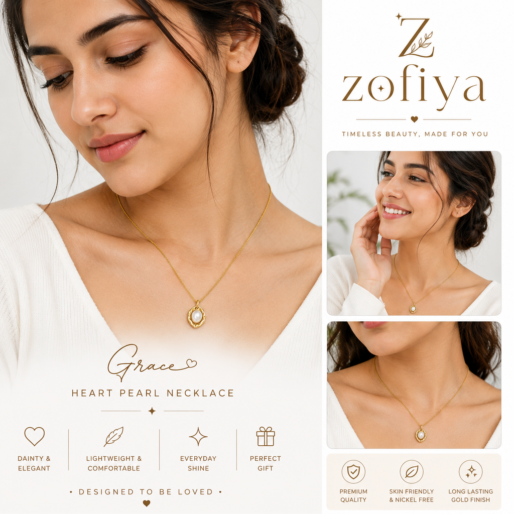 Pearl Pendant Necklace for Women | ZOFIYA