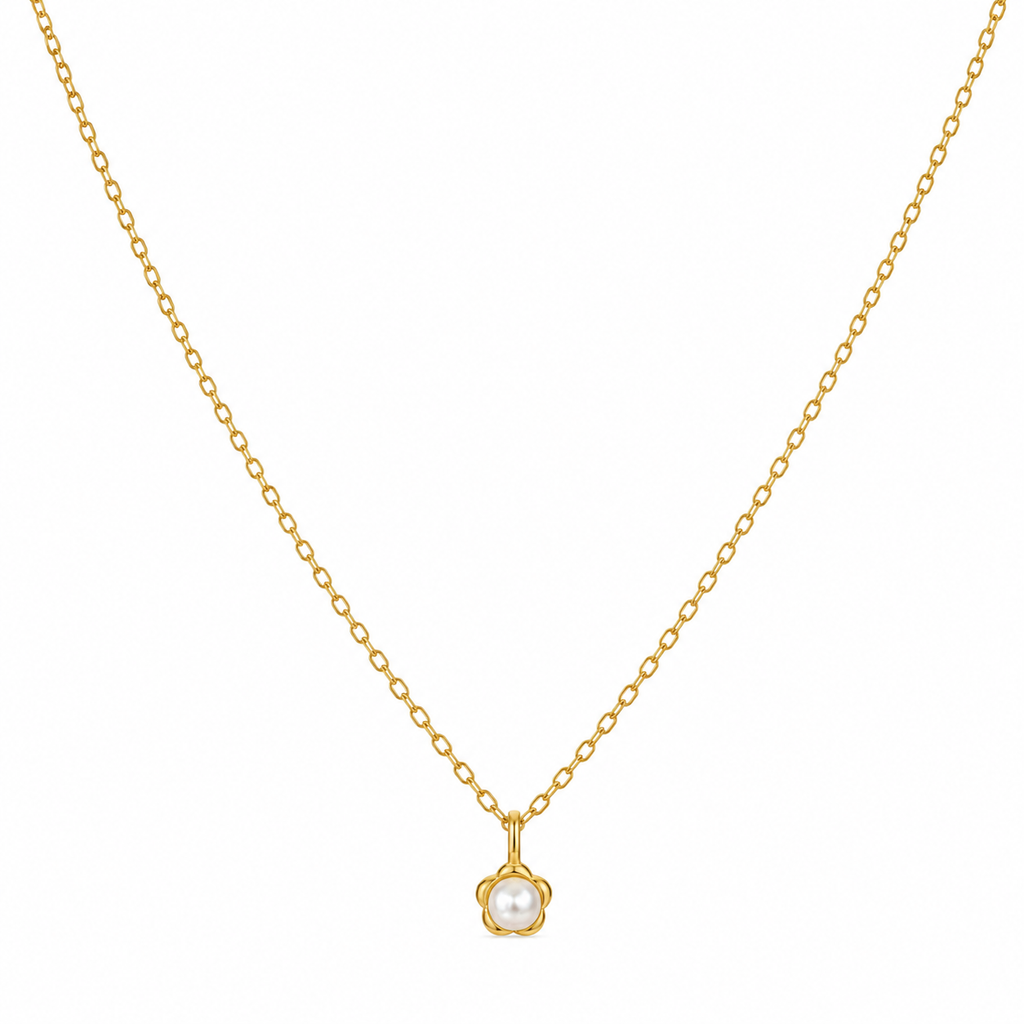 Pearl Flower Pendant Necklace for Women | ZOFIYA