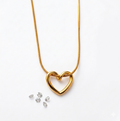 ZOFIYA Gold Heart Necklace for Women | Minimalist Pendant Chain | Anti Tarnish Jewelry | Birthday Gift for Girls, Wife, Girlfriend