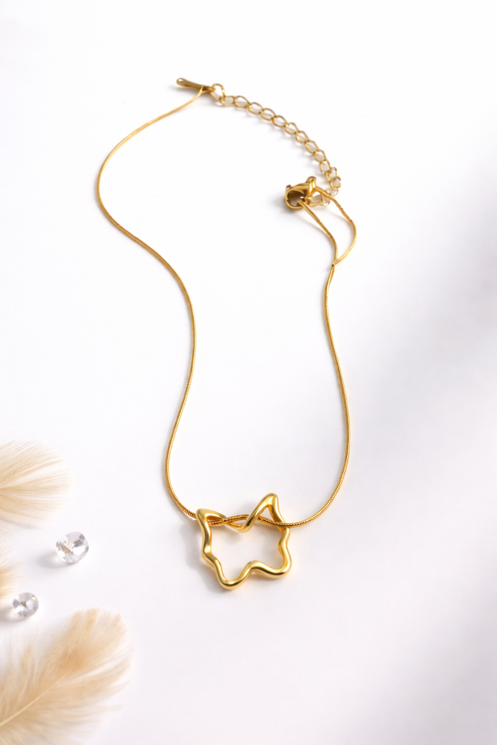Korean Butterfly Pendant Necklace